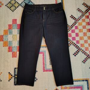 Lane Bryant Womens 22S Jeans T3 High Rise Tighter Tummy Straight Short